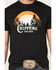 Chippewa Men's Sun Scene Logo Graphic T-Shirt, Black, hi-res