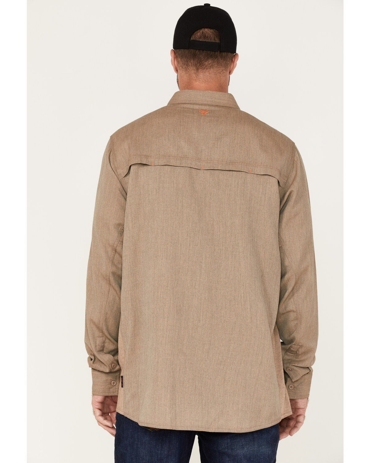 Image #4 - Hawx Men's FR Vented Solid Long Sleeve Button Down Work Shirt - Tall, , hi-res