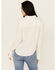 Image #4 - Shyanne Women's Long Sleeve Cut Out Western Shirt, Cream, hi-res