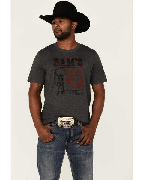 Tin Haul Men's Sam's Western Wear Graphic T-Shirt , Grey, hi-res