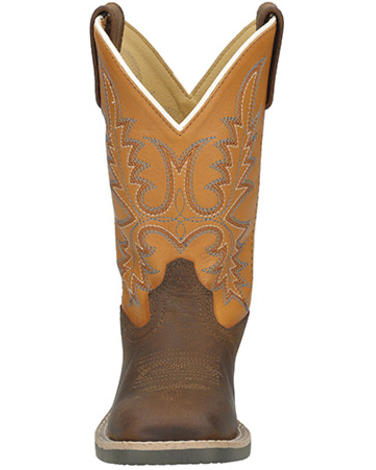 Image #4 - Smoky Mountain Boys' Adobe Western Boots - Broad Square Toe, Brown, hi-res