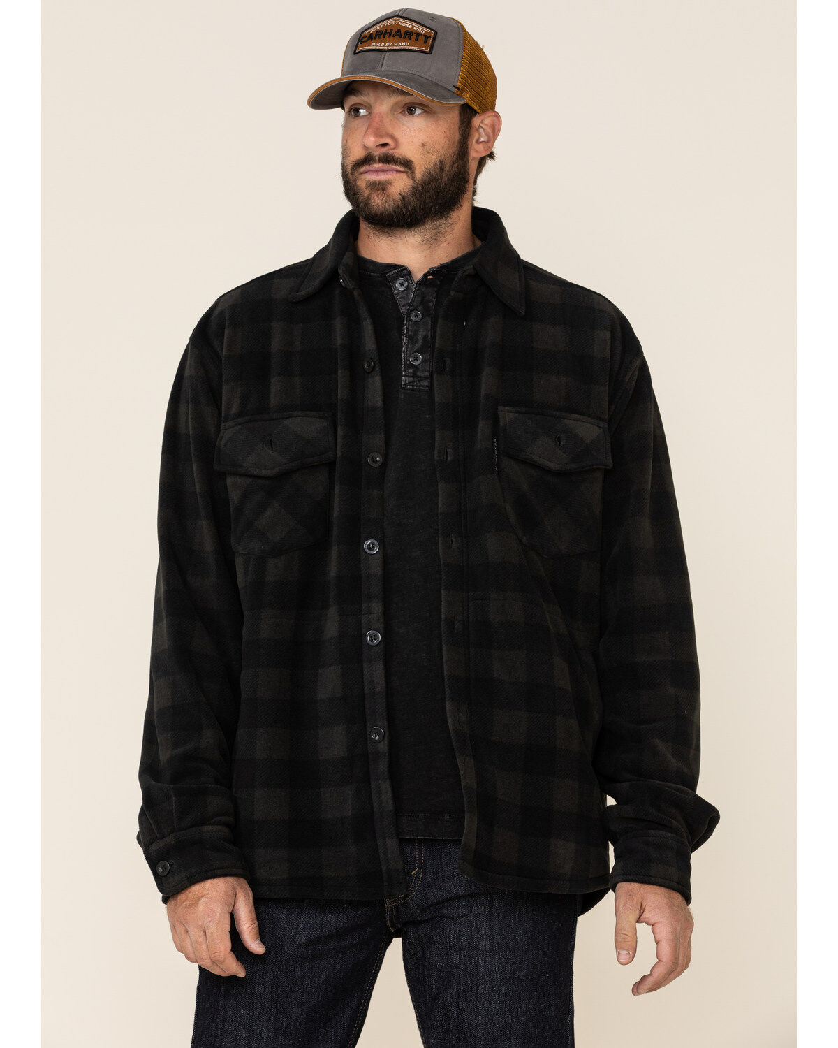 Image #2 - Outback Trading Co Men's Big Plaid Print Long Sleeve Western Flannel Shirt , , hi-res
