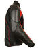 Image #2 - Milwaukee Leather Men's Combo Leather Textile Mesh Racer Jacket, Black/red, hi-res
