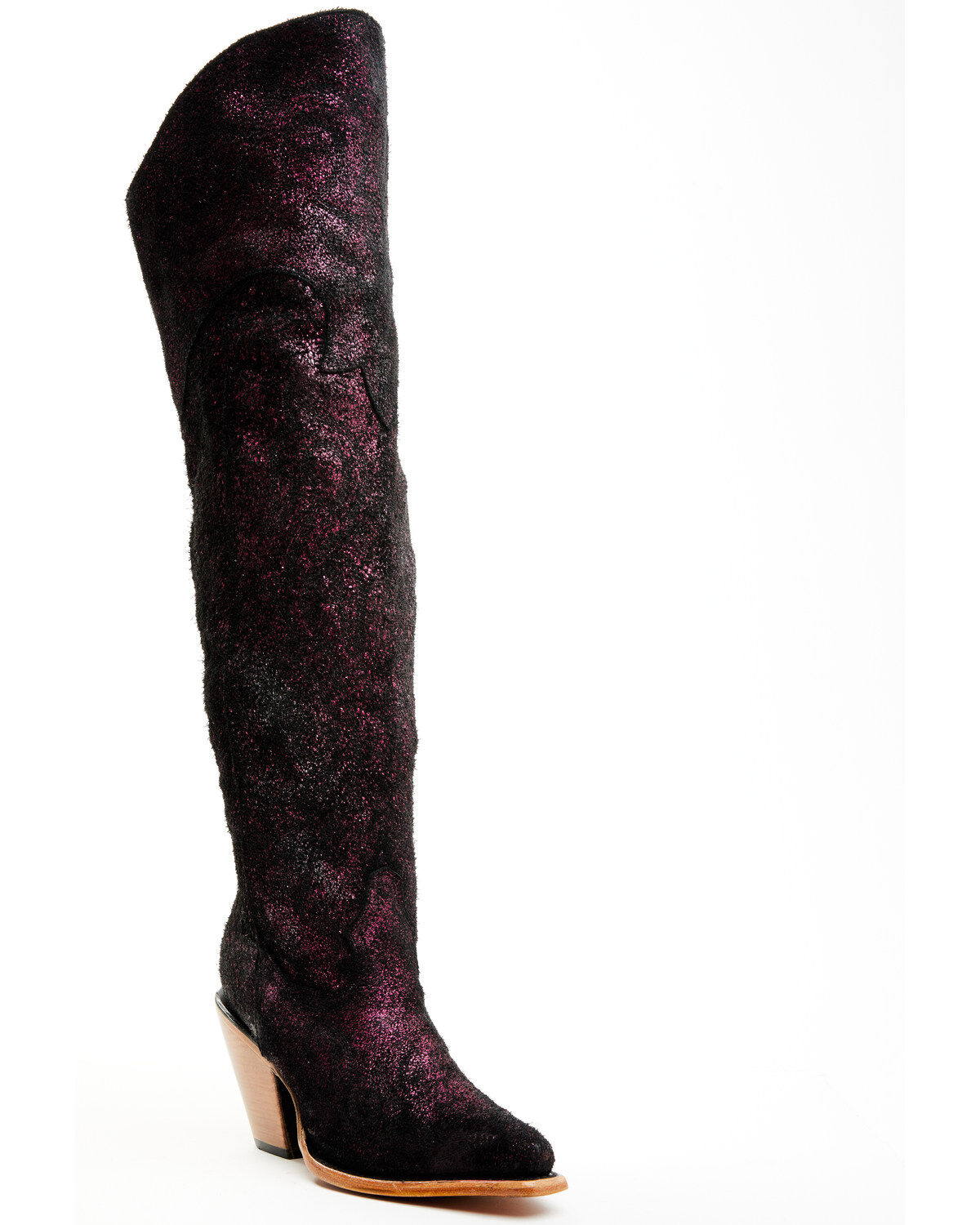 Product Name:  Corral Women's 15" Suede Embroidered Tall Western Boots - Medium Toe