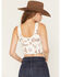 Image #4 - Shyanne Women's Western Conversation Print Sleeveless Corset Top, Ivory, hi-res