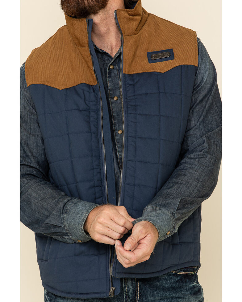 Cinch Men's Blue Quilted Polyfill Puffer Vest Boot Barn