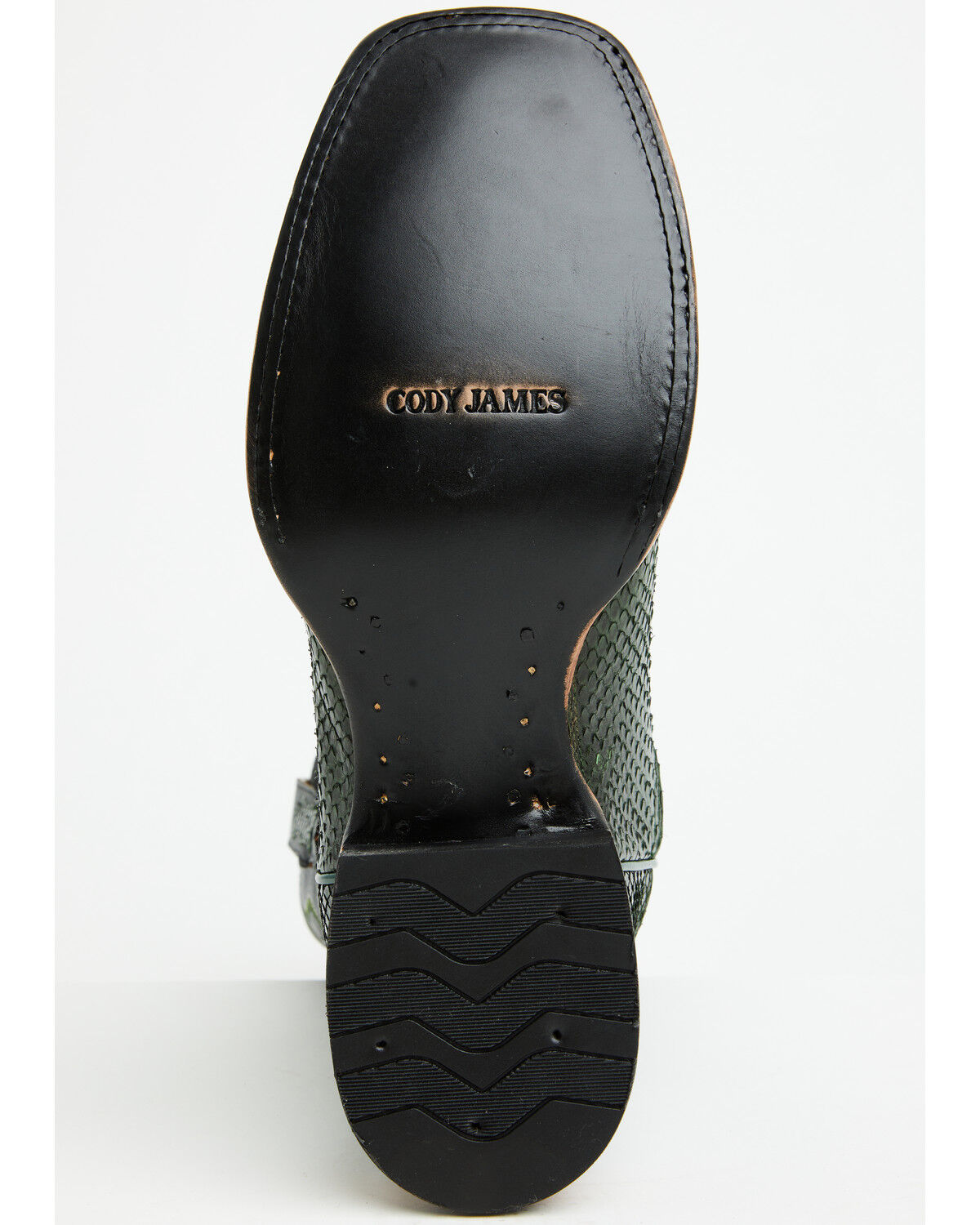 Image #7 - Cody James Men's Exotic Python Western Boots - Broad Square Toe, Green, hi-res