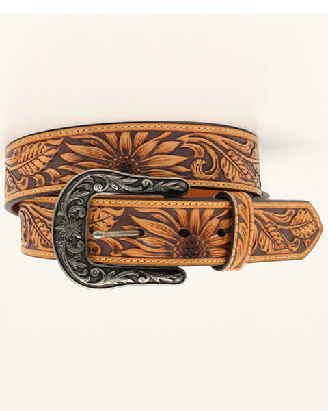 Chocolate Brown Western Belt Leopard Belt Cowgirl Belt 