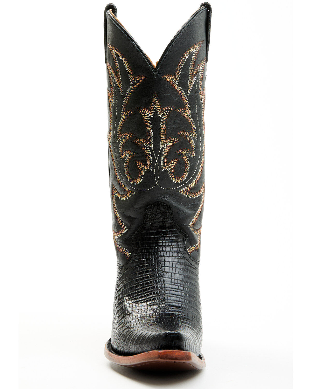 Image #4 - Shyanne Women's Ebonie Exotic Lizard Western Boots - Snip Toe, Black, hi-res
