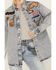 Image #2 - Blue B Women's Denim Patches Jacket, Blue, hi-res