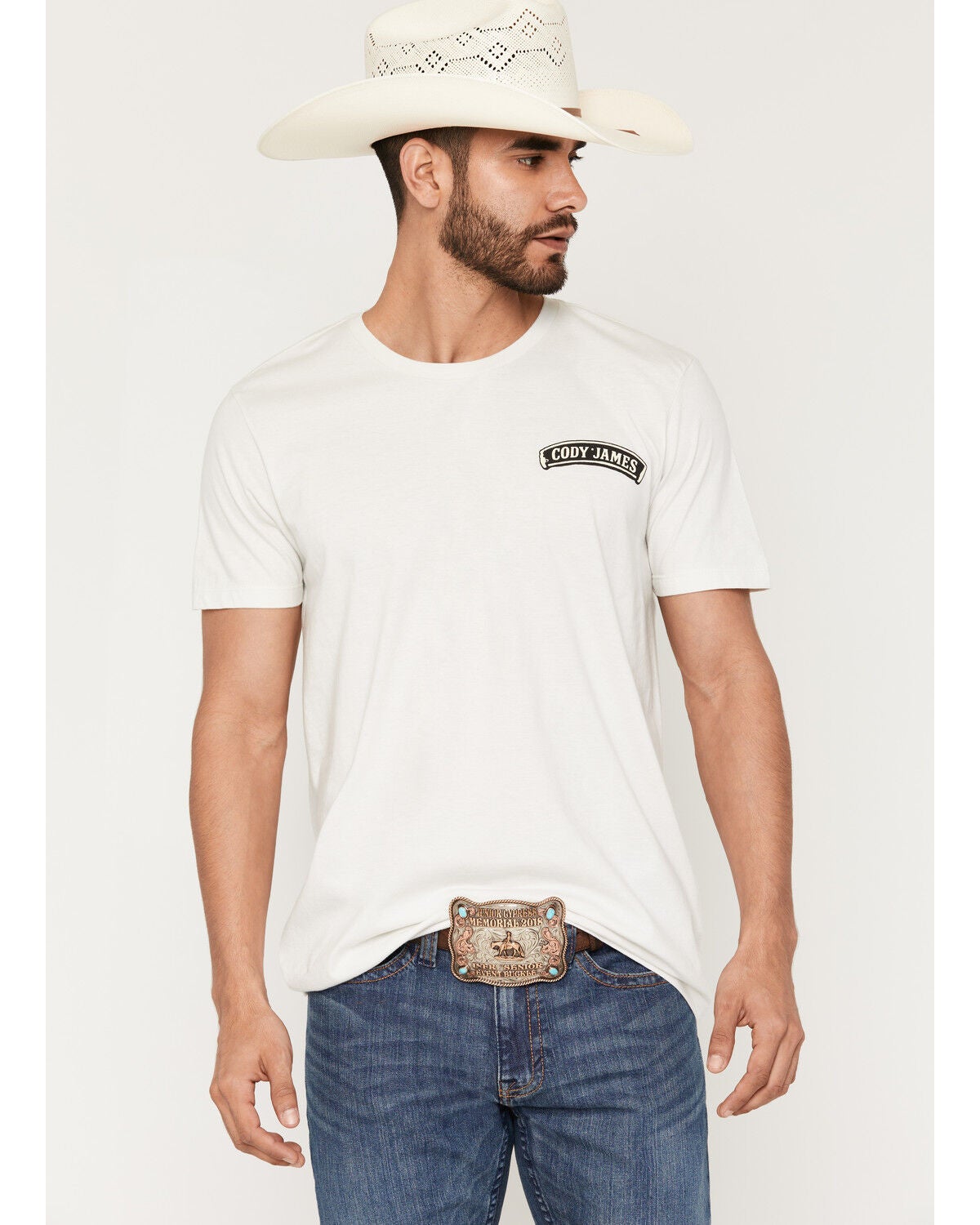 Image #2 - Cody James Men's On The Range Short Sleeve Graphic T-Shirt, Natural, hi-res