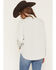 Image #4 - Levi's Women's Teodora Long Sleeve Pearl Snap Western Shirt, Light Grey, hi-res