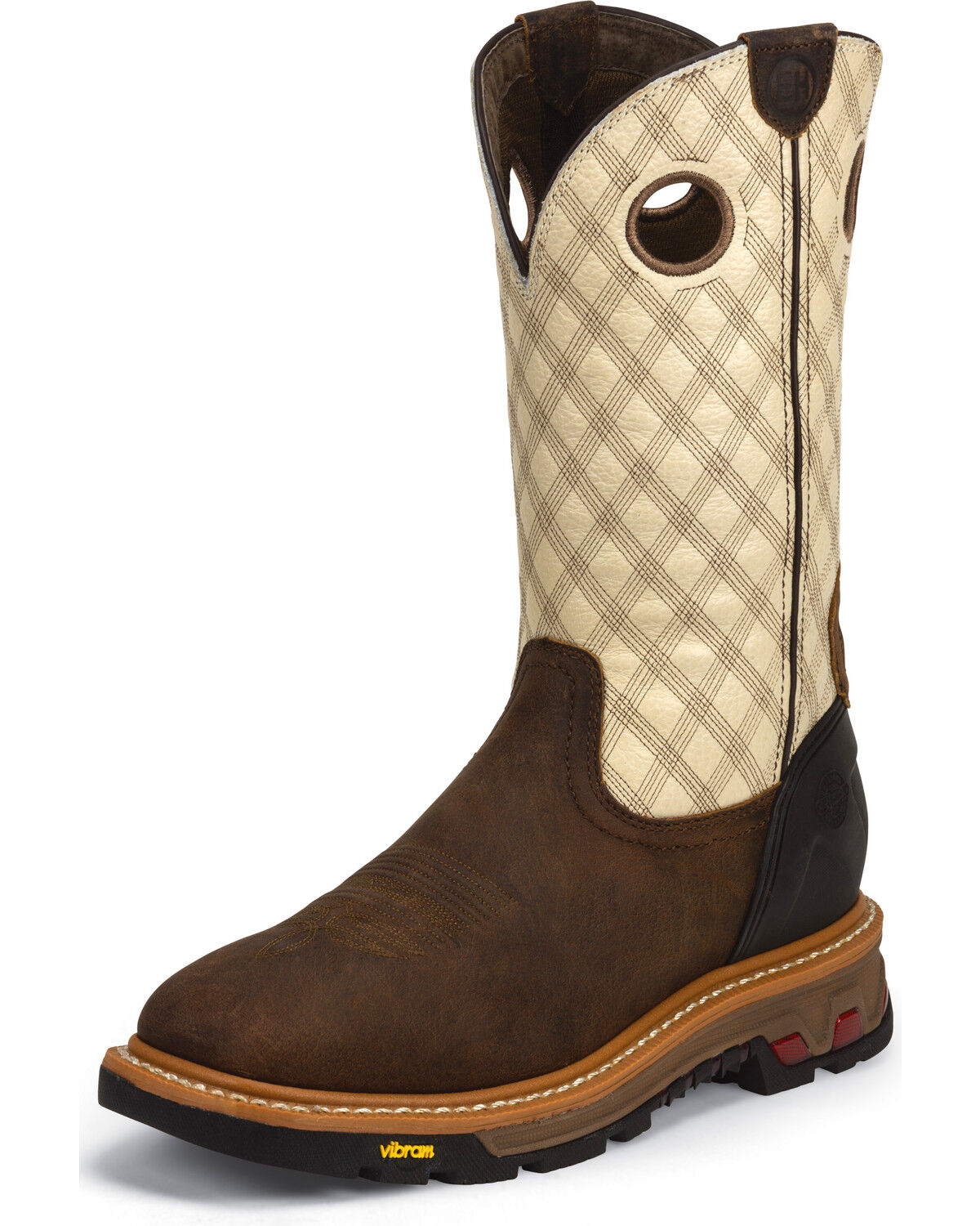 Image #2 -  Justin Men's Roughneck Electrical Hazard Work Boots - Soft Toe, , hi-res