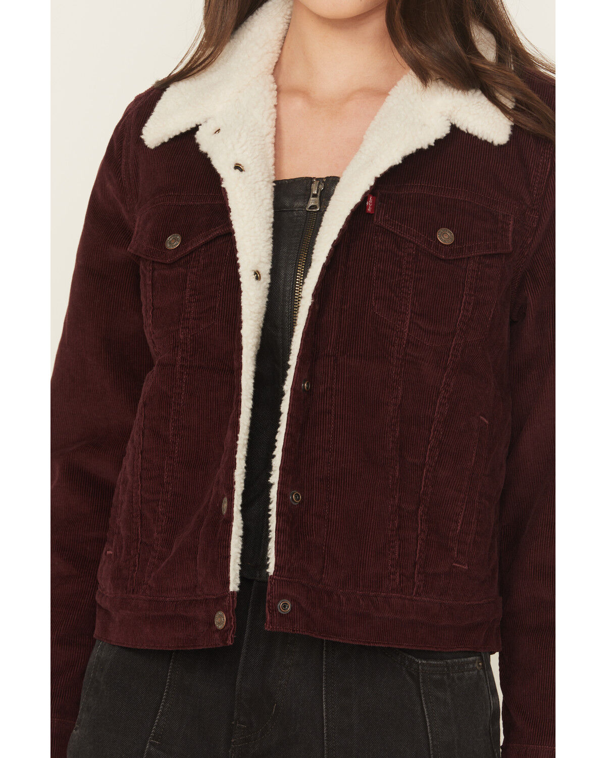 Product Name:  Levi's Women's Original Sherpa Lined Corduroy Trucker Jacket