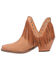 Image #3 - Dingo Women's Fine N' Dandy Leather Booties - Snip Toe, Caramel, hi-res