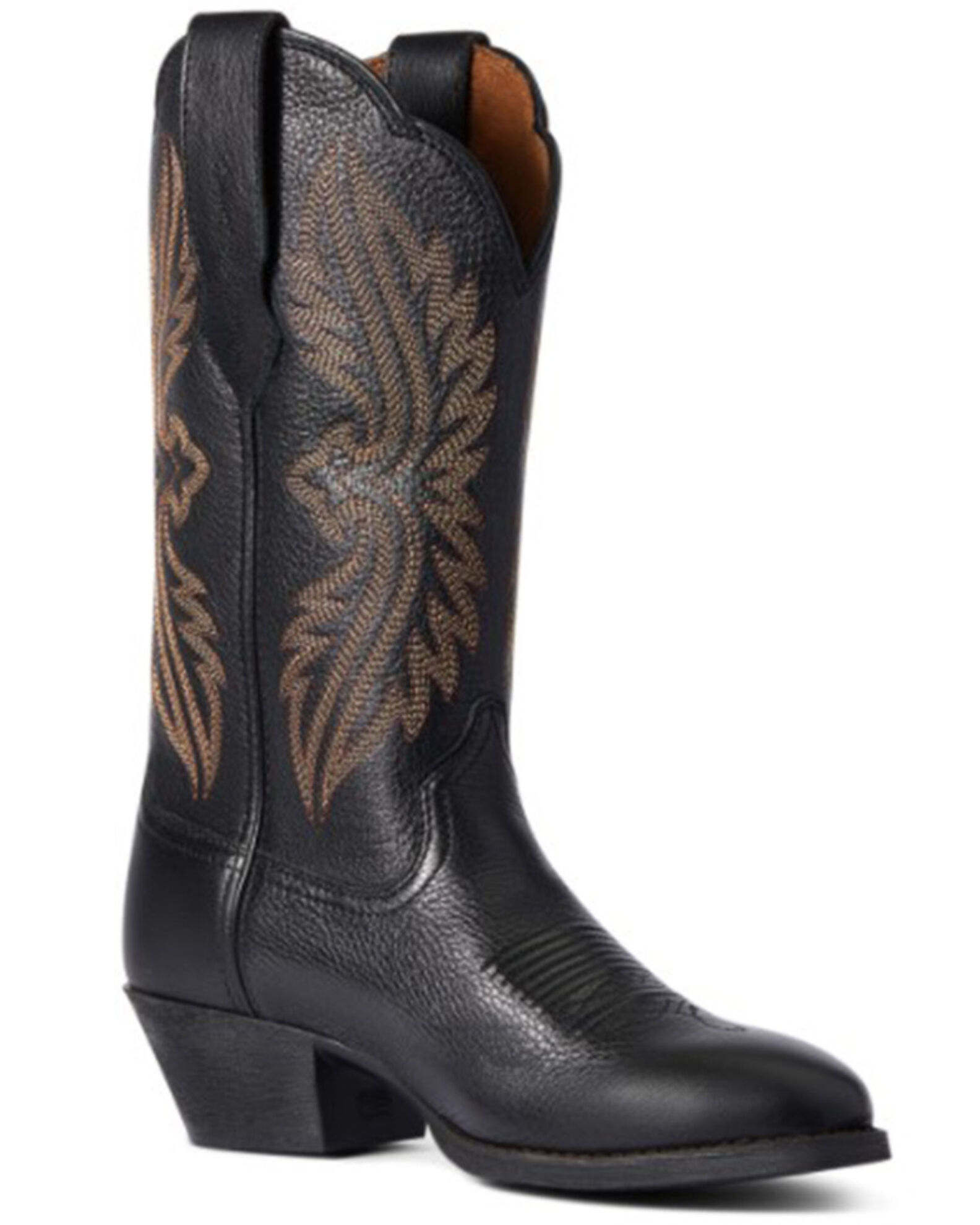 Ariat Women s Black Deertan Heritage R Toe Stretch Fit Full Grain