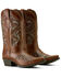 Image #4 - Ariat Women's Heritage Bliss Western Boots - Snip Toe, Brown, hi-res