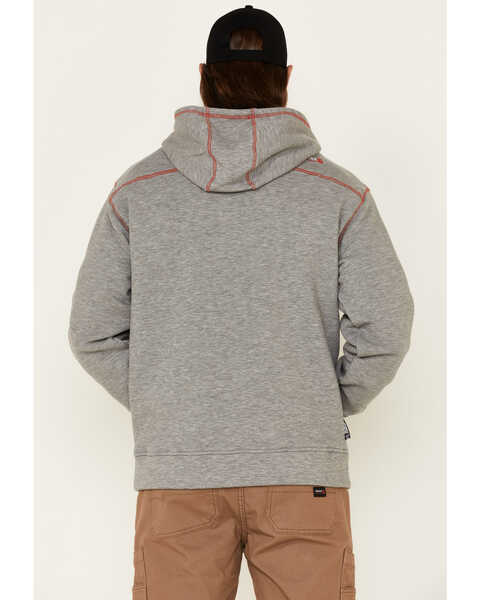 Image #4 - Ariat Men's Flame Resistant Polartec Hooded Work Sweatshirt , Hthr Grey, hi-res