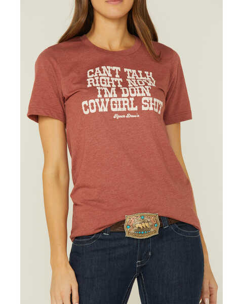 Ranch Dress'n Can't Talk Now Graphic Tee, Rust Copper, hi-res
