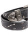 Shyanne Women's Tooled Floral Cut Out Underlay Western Belt , Black, hi-res