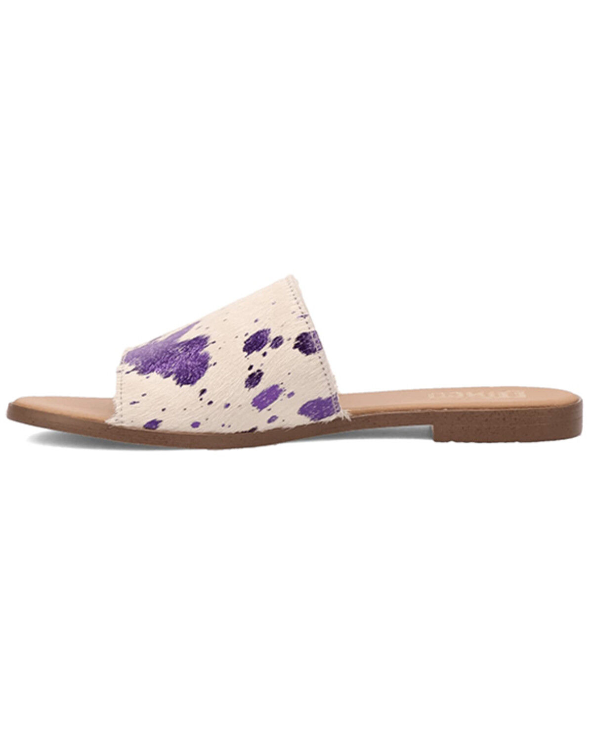 Image #3 - Dingo Women's Metallic Hairon Moo Moo Sandals, Fuchsia, hi-res