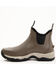 RANK 45 Men's 6.5" Rubber Ankle Boots - Round Toe, Brown, hi-res