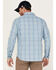 Image #4 - Columbia Men's Silver Ridge Balanced Plaid Long Sleeve Button-Down Western Shirt , Blue, hi-res