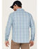 Columbia Men's Silver Ridge Balanced Plaid Long Sleeve Button-Down Western Shirt , Blue, hi-res