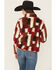 Image #4 - Ariat Women's Triangle Print Berber Pullover, Burgundy, hi-res
