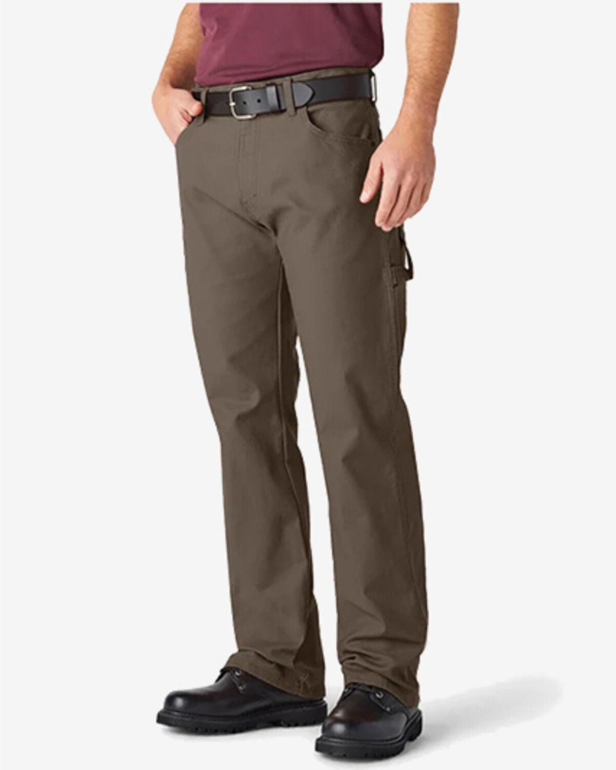 Image #1 - Dickies Men's Relaxed Fit Heavyweight Duck Carpenter Pants, Moss Green, hi-res
