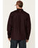 Hawx Men's FR Check Plaid Print Long Sleeve Button-Down Work Shirt , Wine, hi-res