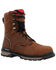 Image #1 - Rocky Men's Rams Horn Waterproof 8" Lace-Up Work Boots - Composite Toe , Brown, hi-res
