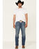 Image #1 - Cinch Men's Silver Label Performance Stretch Slim Straight Jeans, Indigo, hi-res