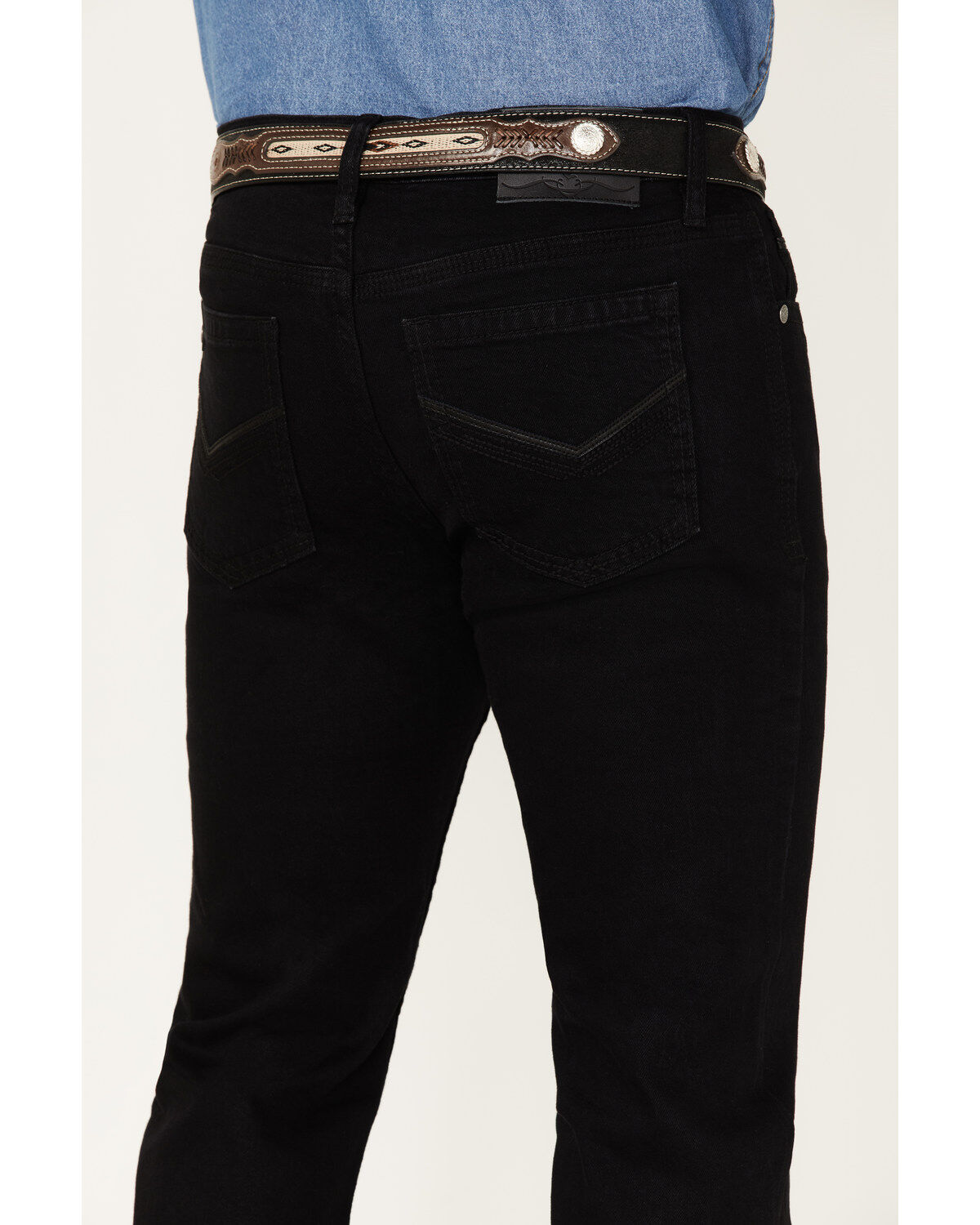 Image #4 - Cody James Men's Midnight Black Wash Slim Straight Stretch Denim Jeans, Black, hi-res