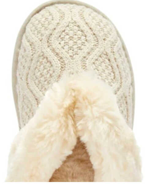 Image #4 - Lamo Footwear Women's Caroline Knit Scuff Slipper , Ivory, hi-res