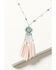 Shyanne Women's Prism Skies Feather Beaded Tassel Necklace, Silver, hi-res