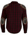 Image #2 - Milwaukee Performance Men's Aramid Reinforced Checkered Flannel Biker Shirt - Big & Tall, Black/red, hi-res
