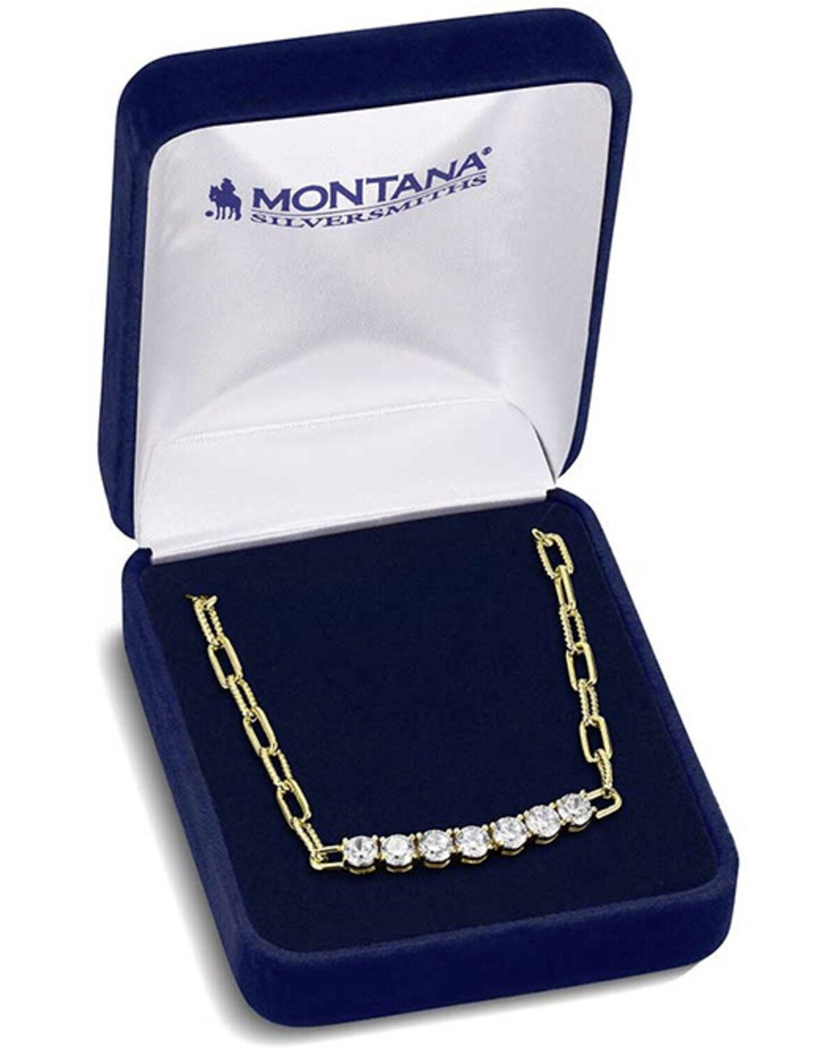 Image #3 - Montana Silversmiths Women's Sapphire Sky Bar Necklace, Gold, hi-res