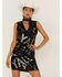 Any Old Iron Women's Y'all Short Embellished Dress , Black, hi-res