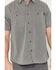 Image #3 - Hawx Men's Burr Solid Short Sleeve Button-Down Woven Work Shirt, Light Grey, hi-res