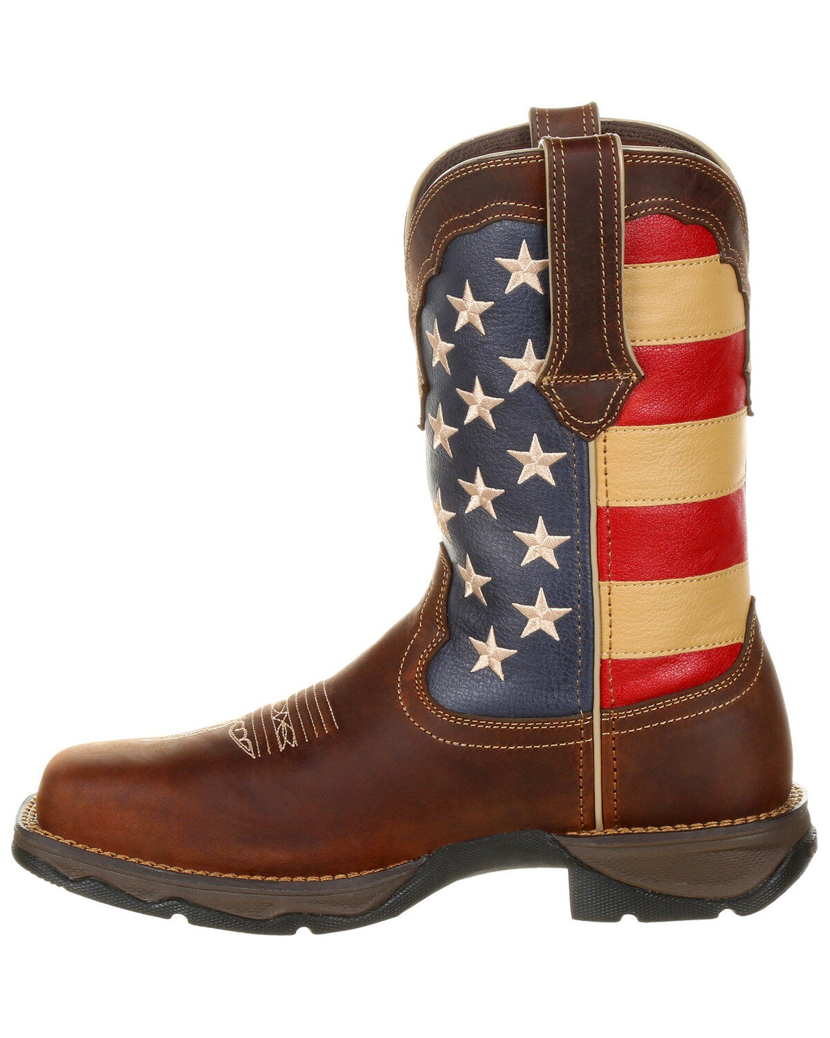 Image #3 - Durango Women's Lady Rebel Patriotic Flag Work Boots - Steel Toe, , hi-res