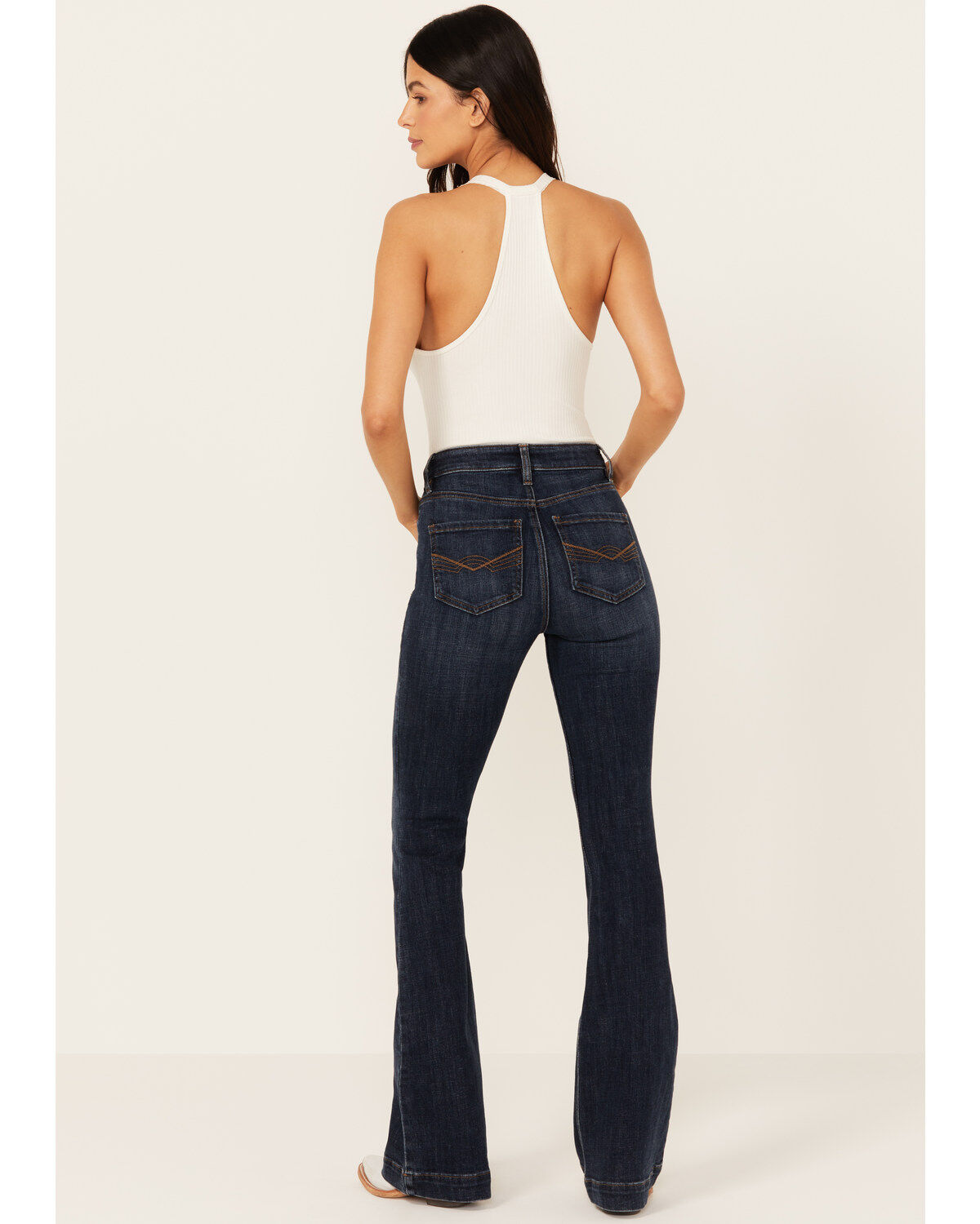 Image #3 - Idyllwind Women's Hermosa Dark Wash High Rise Bootcut Horsebit Comfort Stretch Denim Jeans, Dark Wash, hi-res