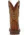 Durango Men's Rebel Chestnut Western Boots - Broad Square Toe, Dark Brown, hi-res