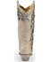 Corral Women's Floral Overlay Embroidered Stud and Crystals Western Boots - Snip Toe, White, hi-res