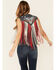 Image #4 - Double D Ranch Women's Indigo Eagle Live Tie-Front Vest, Indigo, hi-res