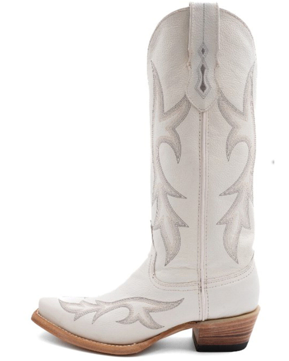 Image #3 - Ferrini Women's Scarlett Western Boots - Snip Toe, White, hi-res
