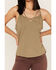 Image #3 - Shyanne Women's Cross Front Jersey Tank Top, Sage, hi-res