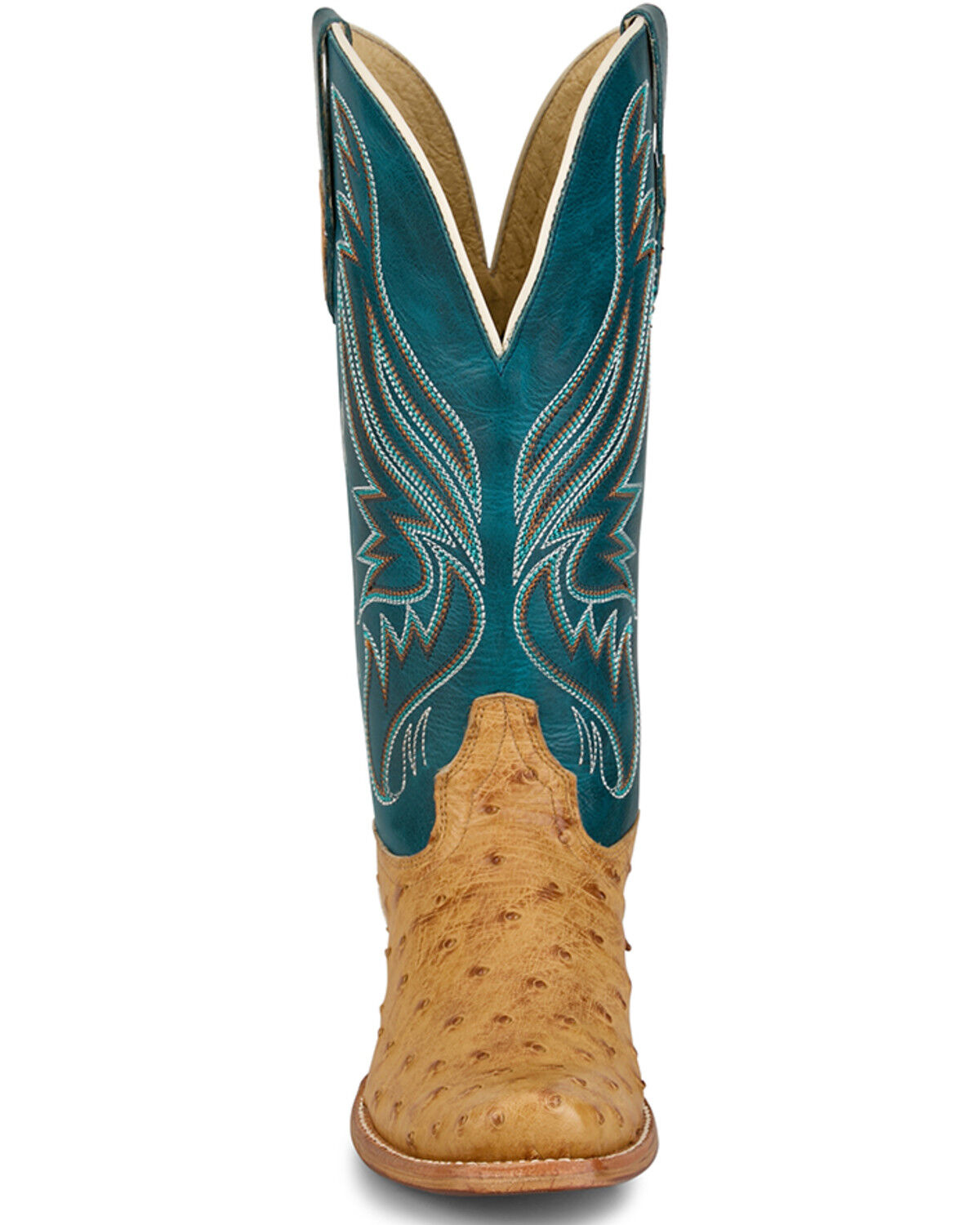 Image #4 - Tony Lama Women's Zaire Exotic Full Quill Ostrich Western Boots - Square Toe, Tan, hi-res