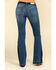 Image #1 - Rock & Roll Denim Women's Medium Dark Flare Jeans, , hi-res