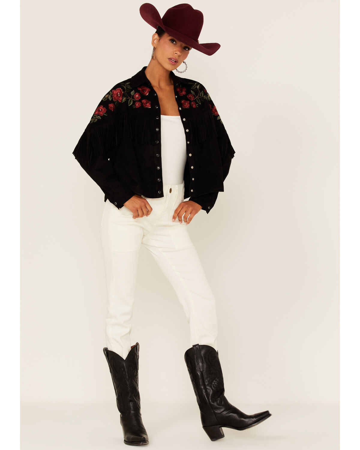 Image #2 - Maggie Sweet Women's Tango Floral Fringe Jacket, , hi-res